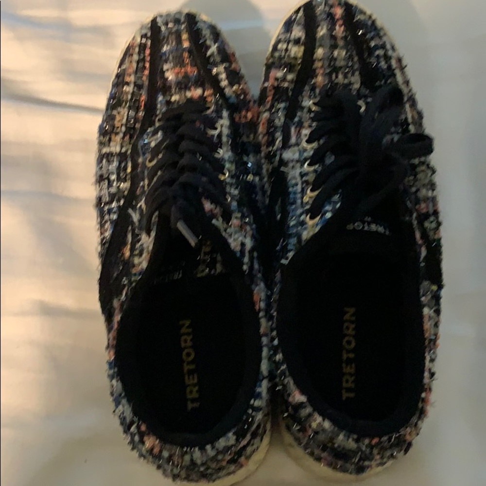Tretorn multicolor tweed tennis shoes